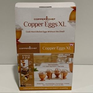 Copper Chef XL non stick 4 egg cooking caddy New